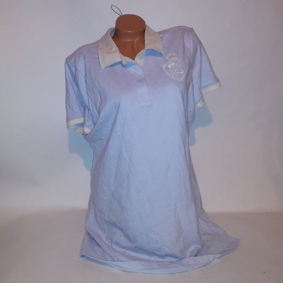 Victoria Secret PINK Dress XXL 2X Light Blue Polo Style Preppy Academia Collared - Picture 1 of 11